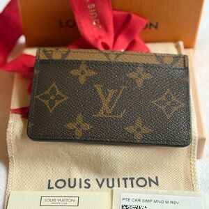 Louis Vuitton M69161 MONOGRAM CANVAS LV REVERSE SLIM CARD HOLDER Made in France